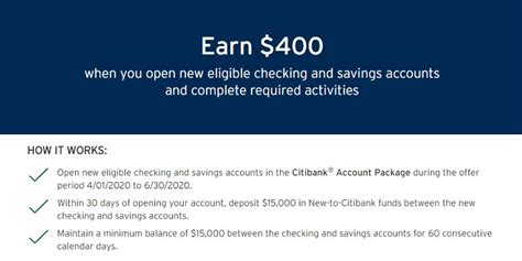 citi bank new account bonus|$400 Offer Terms and Conditions .